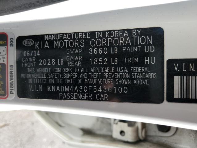 Photo 11 VIN: KNADM4A30F6436100 - KIA RIO LX 