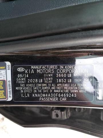 Photo 9 VIN: KNADM4A30F6469243 - KIA RIO LX 