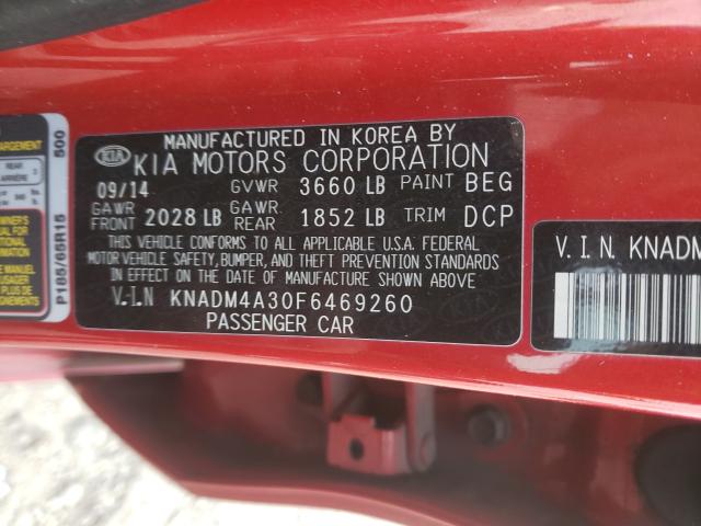 Photo 9 VIN: KNADM4A30F6469260 - KIA RIO LX 