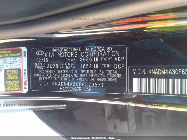 Photo 8 VIN: KNADM4A30F6529571 - KIA RIO 