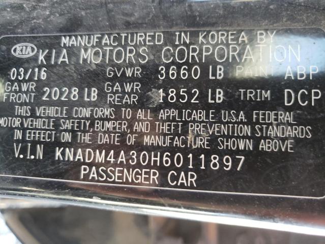 Photo 9 VIN: KNADM4A30H6011897 - KIA RIO LX 