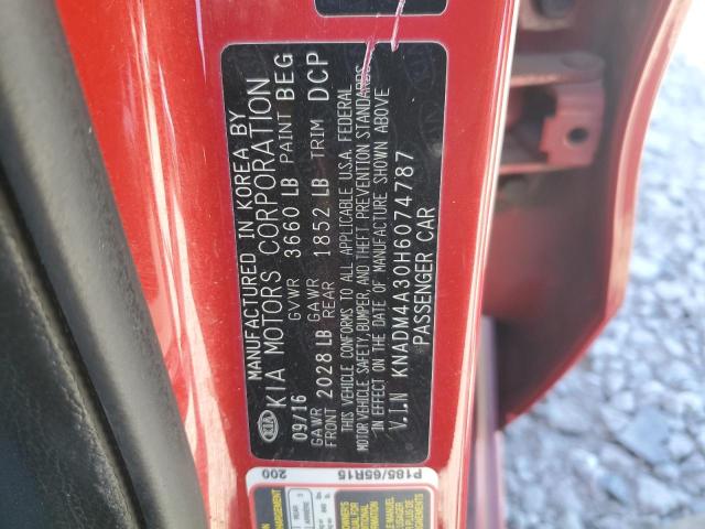 Photo 12 VIN: KNADM4A30H6074787 - KIA RIO 