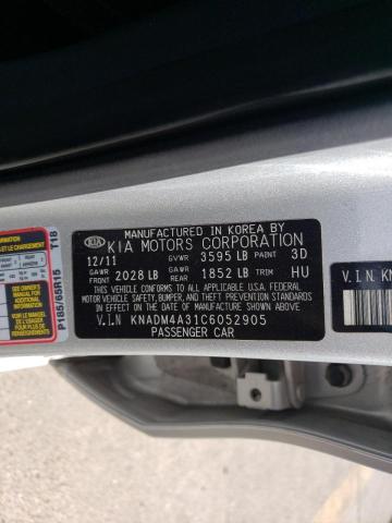 Photo 9 VIN: KNADM4A31C6052905 - KIA RIO LX 