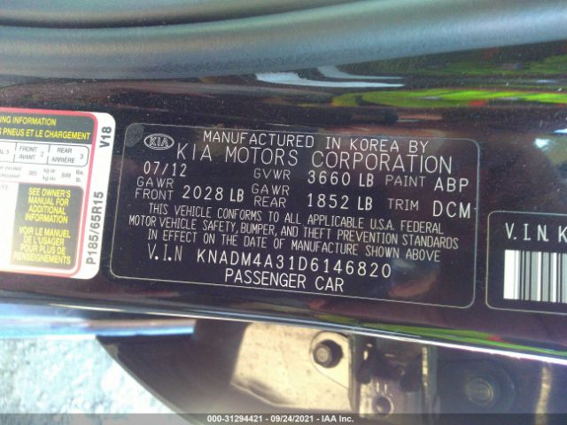 Photo 8 VIN: KNADM4A31D6146820 - KIA RIO 