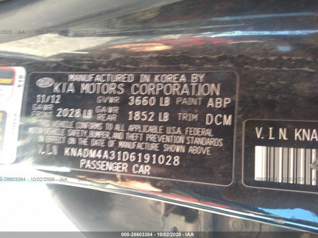 Photo 8 VIN: KNADM4A31D6191028 - KIA RIO 