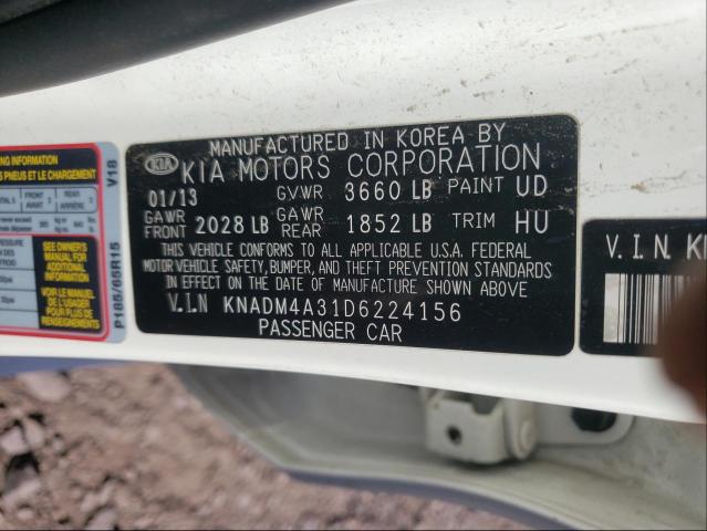 Photo 9 VIN: KNADM4A31D6224156 - KIA RIO LX 