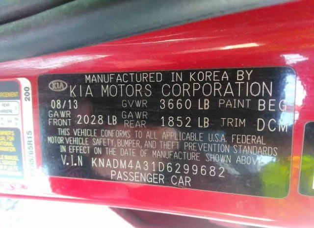 Photo 8 VIN: KNADM4A31D6299682 - KIA RIO 