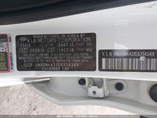 Photo 8 VIN: KNADM4A31E6334349 - KIA RIO 