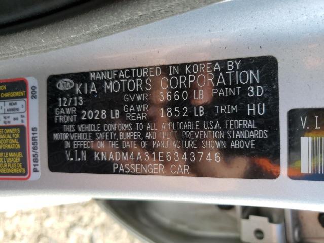 Photo 11 VIN: KNADM4A31E6343746 - KIA RIO LX 