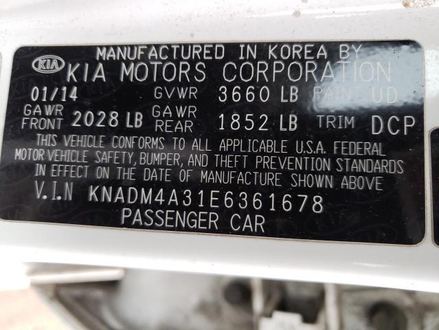 Photo 9 VIN: KNADM4A31E6361678 - KIA RIO LX 