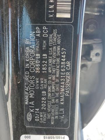 Photo 11 VIN: KNADM4A31E6384457 - KIA RIO LX 