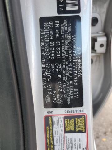 Photo 11 VIN: KNADM4A31E6406005 - KIA RIO LX 