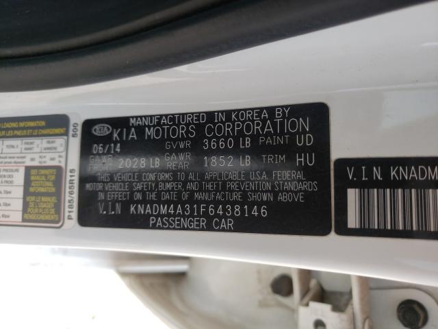 Photo 9 VIN: KNADM4A31F6438146 - KIA RIO LX 