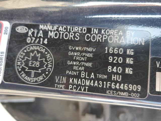 Photo 11 VIN: KNADM4A31F6446909 - KIA RIO LX 