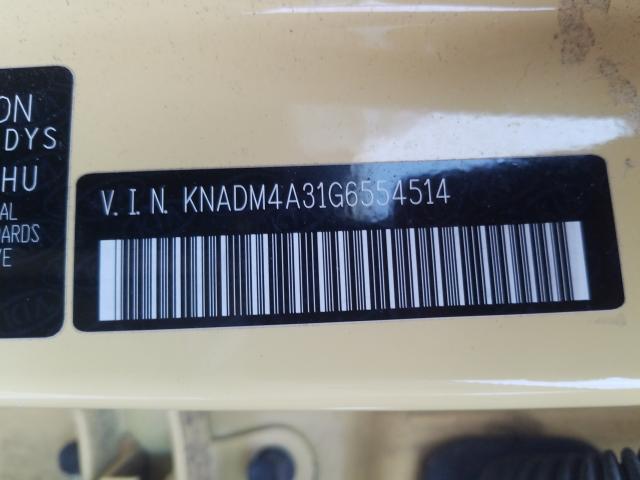 Photo 9 VIN: KNADM4A31G6554514 - KIA RIO LX 