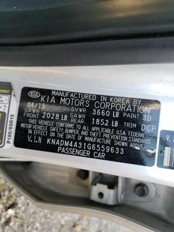 Photo 11 VIN: KNADM4A31G6559633 - KIA RIO LX 