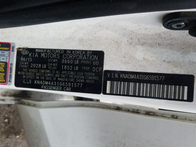 Photo 9 VIN: KNADM4A31G6591577 - KIA RIO 