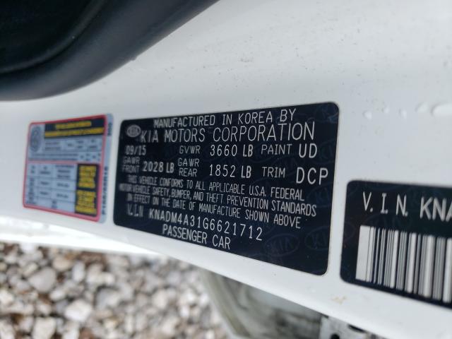 Photo 9 VIN: KNADM4A31G6621712 - KIA RIO LX 