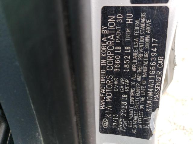 Photo 11 VIN: KNADM4A31G6639417 - KIA RIO 