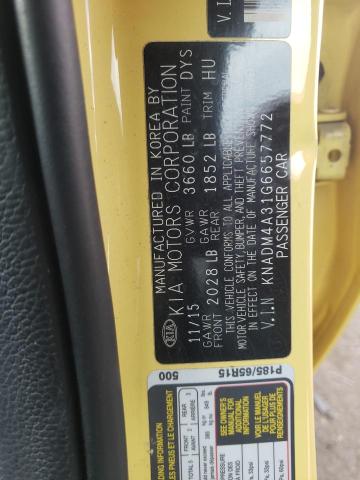 Photo 9 VIN: KNADM4A31G6657772 - KIA RIO LX 