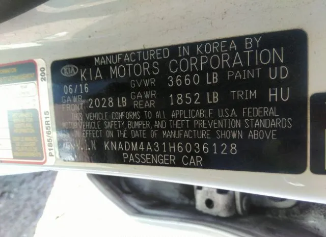 Photo 8 VIN: KNADM4A31H6036128 - KIA RIO 