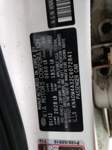 Photo 11 VIN: KNADM4A32C6072841 - KIA RIO LX 