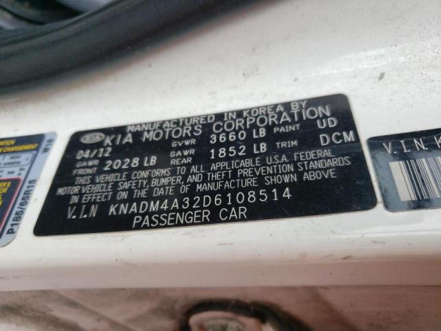 Photo 9 VIN: KNADM4A32D6108514 - KIA RIO LX 