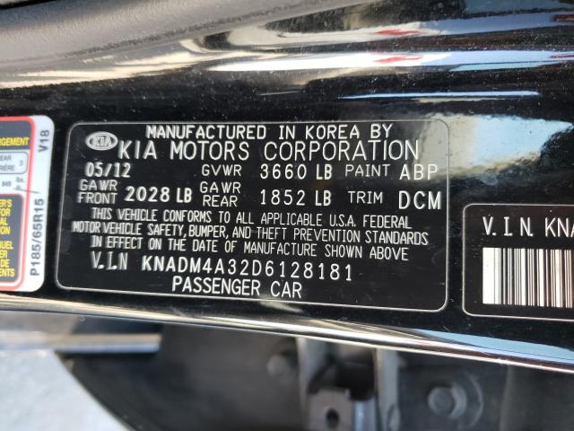 Photo 9 VIN: KNADM4A32D6128181 - KIA RIO LX 