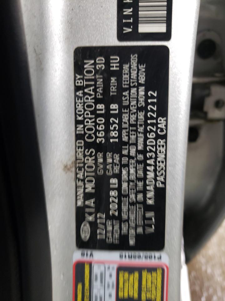 Photo 12 VIN: KNADM4A32D6212212 - KIA RIO 