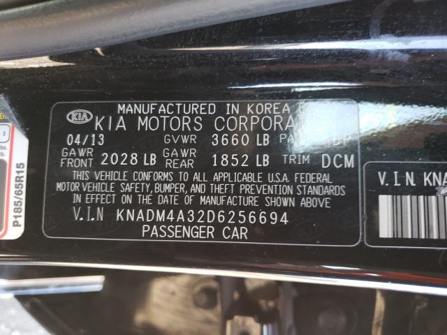 Photo 9 VIN: KNADM4A32D6256694 - KIA RIO LX 