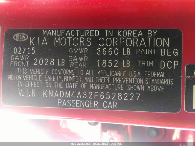 Photo 8 VIN: KNADM4A32F6528227 - KIA RIO 