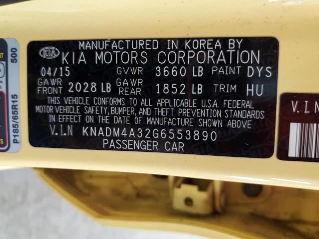 Photo 11 VIN: KNADM4A32G6553890 - KIA RIO 