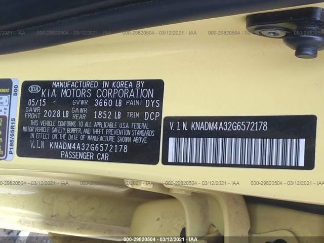 Photo 8 VIN: KNADM4A32G6572178 - KIA RIO 