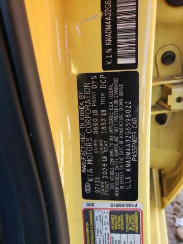 Photo 11 VIN: KNADM4A32G6598022 - KIA RIO LX 