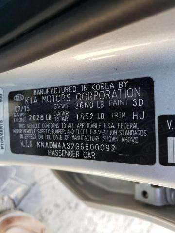 Photo 9 VIN: KNADM4A32G6600092 - KIA RIO LX 