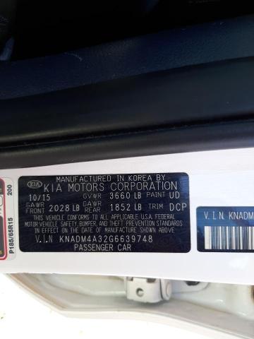 Photo 11 VIN: KNADM4A32G6639748 - KIA RIO LX 