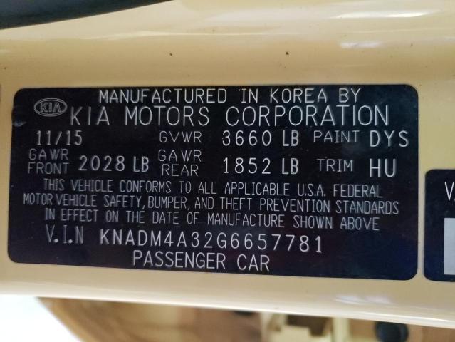 Photo 9 VIN: KNADM4A32G6657781 - KIA RIO 