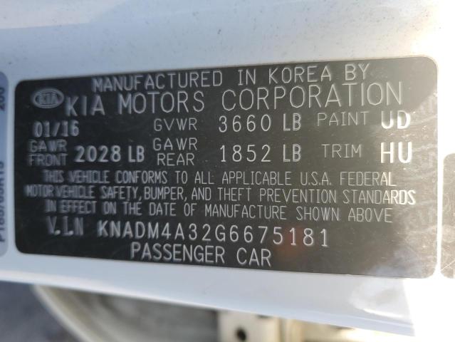 Photo 11 VIN: KNADM4A32G6675181 - KIA RIO 