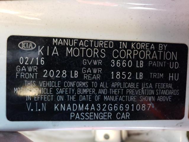 Photo 11 VIN: KNADM4A32G6691087 - KIA RIO 