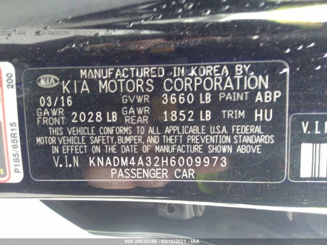 Photo 8 VIN: KNADM4A32H6009973 - KIA RIO 