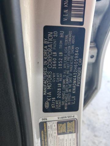 Photo 12 VIN: KNADM4A32H6059840 - KIA RIO 