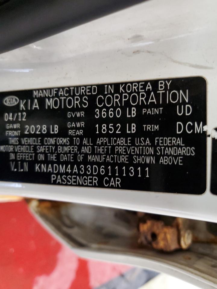 Photo 11 VIN: KNADM4A33D6111311 - KIA RIO 