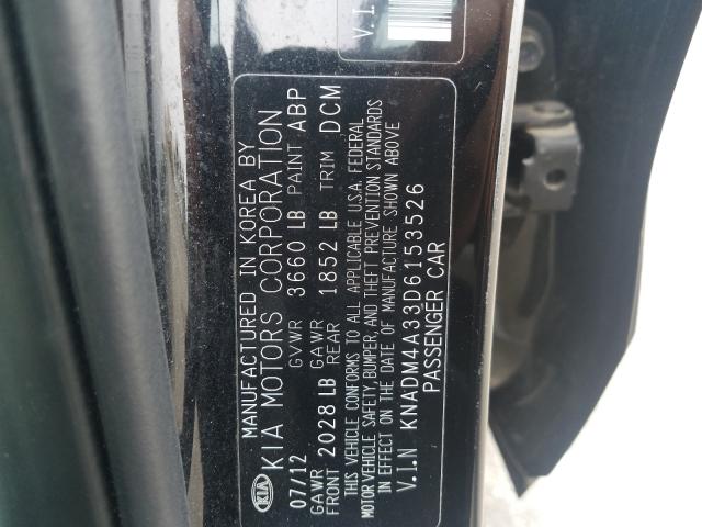 Photo 9 VIN: KNADM4A33D6153526 - KIA RIO LX 