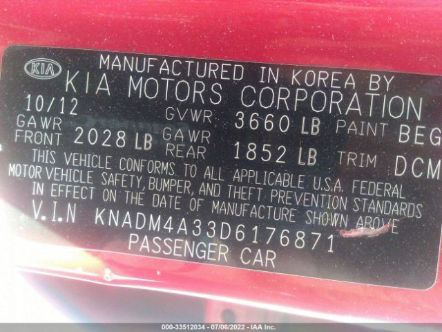 Photo 8 VIN: KNADM4A33D6176871 - KIA RIO 