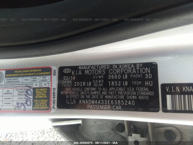 Photo 8 VIN: KNADM4A33E6385240 - KIA RIO 