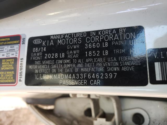 Photo 9 VIN: KNADM4A33F6462397 - KIA RIO LX 