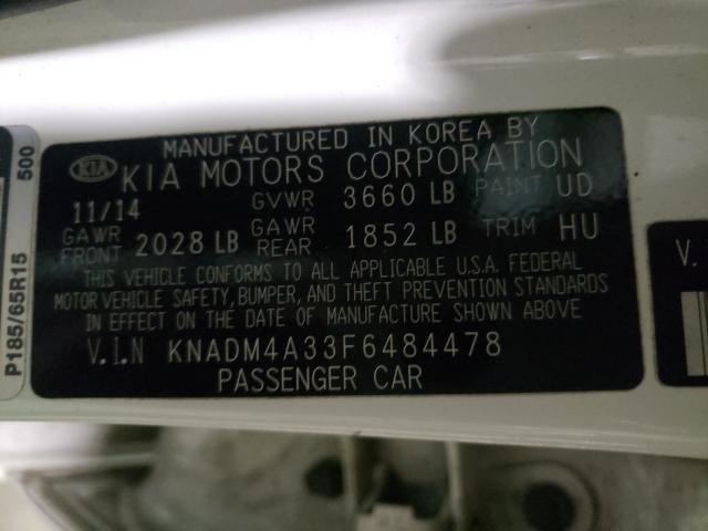 Photo 9 VIN: KNADM4A33F6484478 - KIA RIO LX 