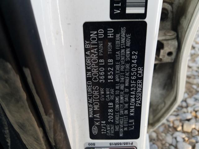 Photo 9 VIN: KNADM4A33F6503482 - KIA RIO LX 