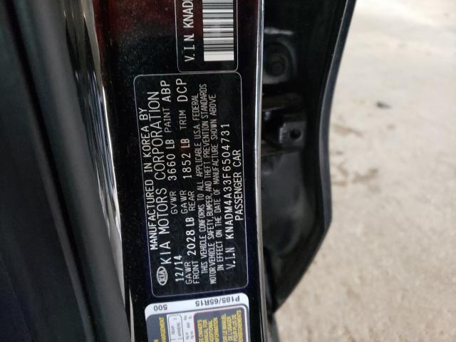 Photo 9 VIN: KNADM4A33F6504731 - KIA RIO LX 