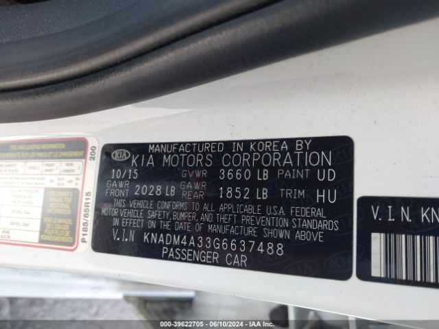 Photo 8 VIN: KNADM4A33G6637488 - KIA RIO 